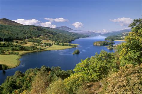 Famous Viewpoint Over Loch Tummel Near Pitlochry Perth And Kinross