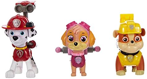 Paw Patrol 6024060 Pack 3 Figurines Sac A Dos Transformable 1