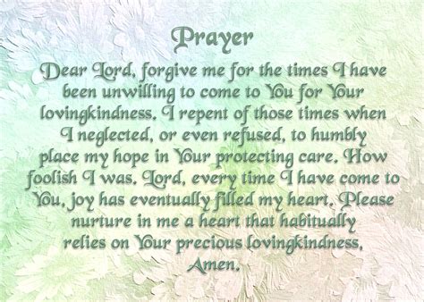 Todays Prayer Dear Lord Forgive Me For The Times I Have Been