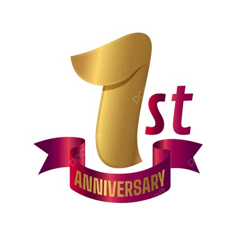 Download 1 Year Celebration Png 1st Year Anniversary Logo Png Image