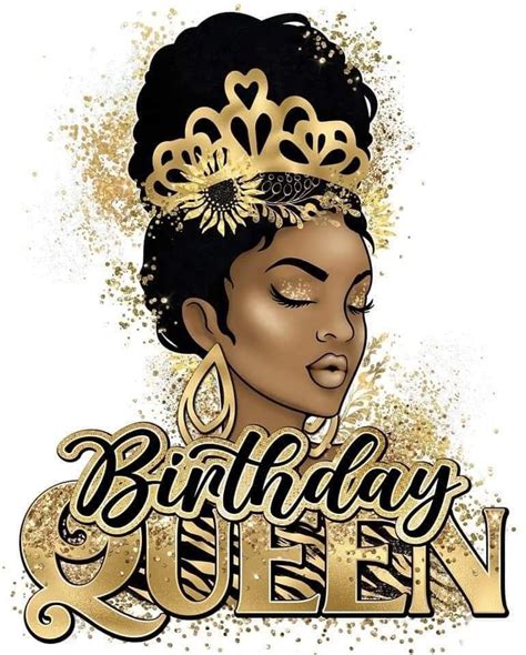 Happy Birthday Black Happy Birthday Printable Happy Birthday Woman