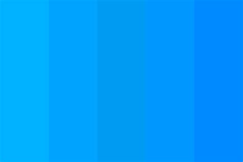 Sky Blue To Blue Color Palette