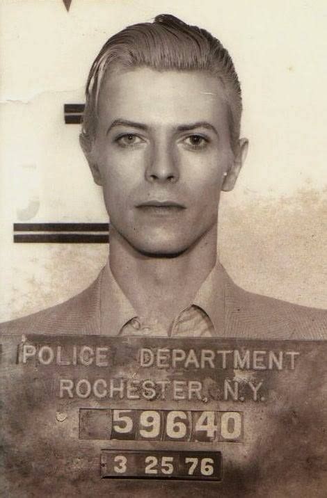 The Most Stylish Mugshot Ever David Bowie Arrested In New York On