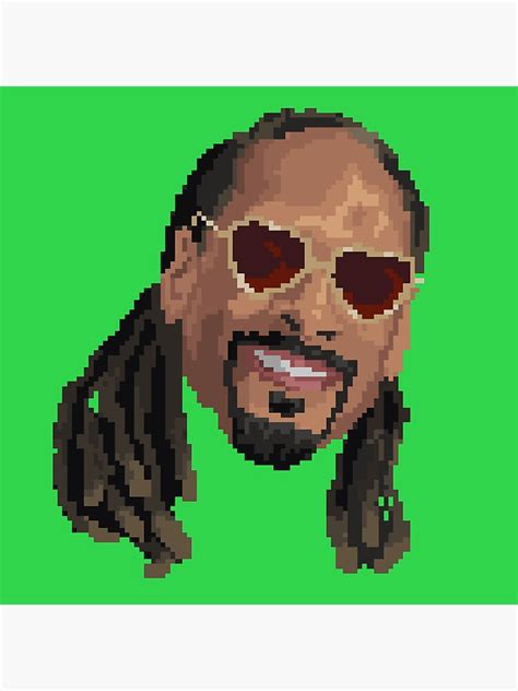 Snoop Dogg Pixel Art Sticker Sticker For Sale By Sdotj Redbubble