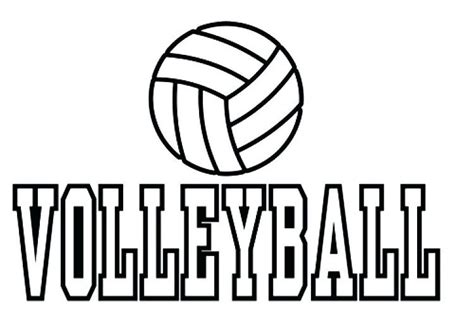 Volleyball Coloring Pages To Print ~ Coloring Pages World
