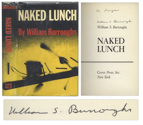 Lot Detail William S Burroughs Signed First American Edition Of