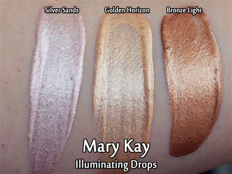 I put mine on as a final step to highlight above my cheeks. Mary Kay Illuminating Drops (Review & Swatches) - Makeup ...