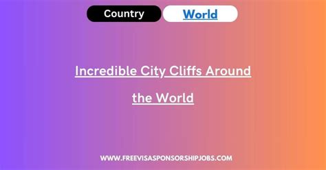 Incredible City Cliffs Around The World