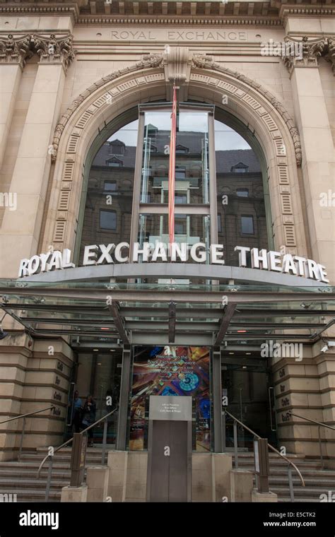 Exterior Facade Of Royal Exchange Theatre Manchester England Uk