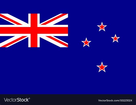 Die flagge neuseelands wird in ihrer jetzigen form bereits seit dem jahr 1869 verwendet. New Zealand flag in correct proportions and colors