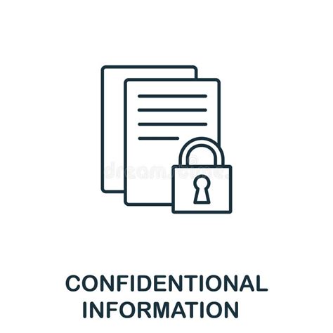 Confidential Information Icon From Cyber Security Collection Simple