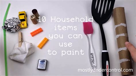 10 Household Items You Can Use To Paint Youtube