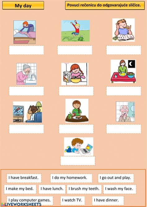 Daily Routines Interactive Activity For Grade You Can Do The