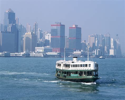 Star Ferries Crossing Victoria Harbour License Image 70094407