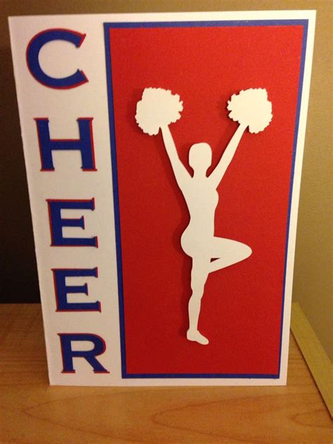 Cheerleading Card Cards Handmade Crafts Cards