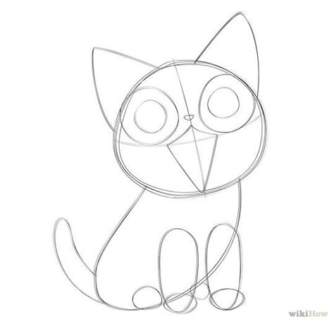 How To Draw Anime Cats 6 Steps With Pictures Wikihow Simple Cat