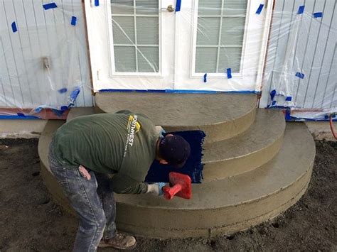 You can choose a design like stamped concrete isn't an image painted on the surface, though; Stamped Concrete Steps & Patio | Concrete steps, Concrete ...