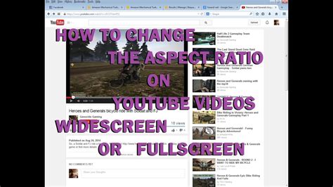 How To Change The Aspect Ratio On Youtube Videos Youtube
