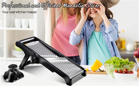 Mastertop Mandoline Slicer Adjustable Stainless Steel Food