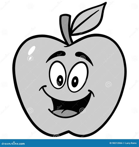 Apple Mascot Illustration Stock Vector Illustration Of Vector 98212066