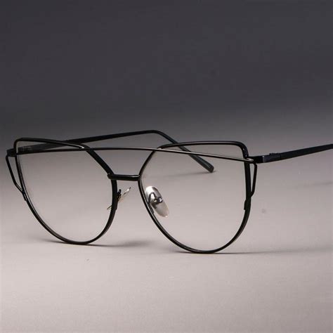 ccspace high quality metal glasses frames ladies cat eye eyewear for women gorgeous brand