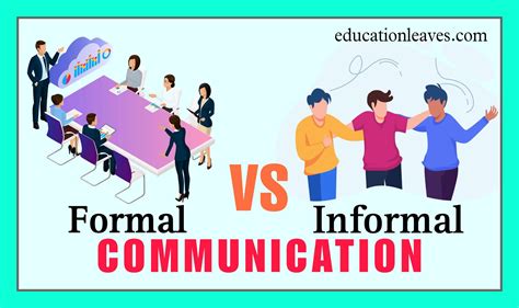 Formal Vs Informal Communication A Detailed Comparison Educationleaves