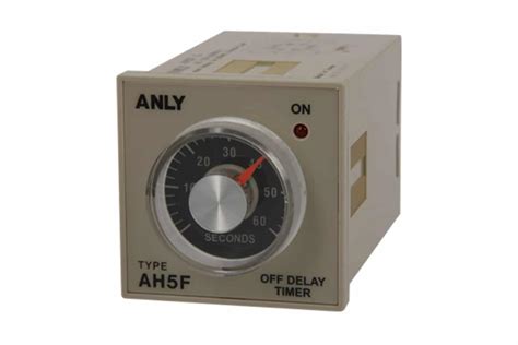 Off Delay Timer 8 Pin Round Din Rail Base Mounting Model Ah5f 2 Anly