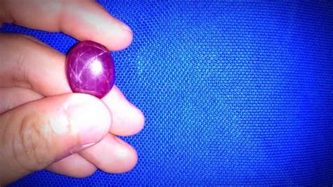 Natural Double Star Ruby 6 Rays From Viet Nam Full Gemstone