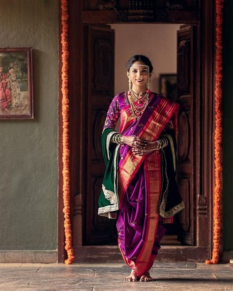 The Tradition Of Nauvari Sarees Nauvari Saree Marathi Bride Kashta Saree