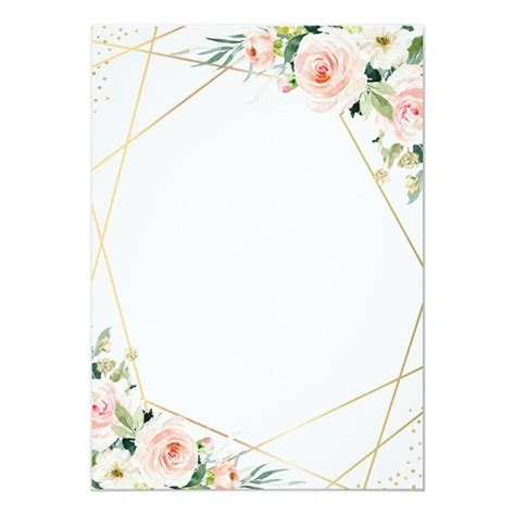 Geometric Blush Pink Floral Canceled Wedding Card Zazzle Wedding