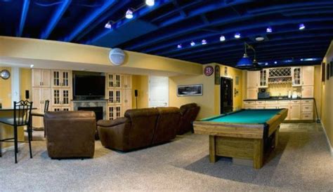 Basement, unfinished basement lighting was posted october 14, 2018 at 9:45 am by onegoodthing basement. Top 60 Best Basement Ceiling Ideas - Downstairs Finishing ...
