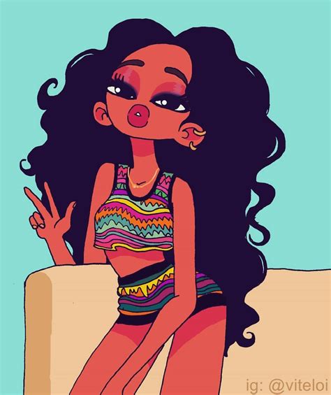 Pinterest Shaylarodneyy Black Girl Cartoon Girls Cartoon Art Black Women Art Arte Black