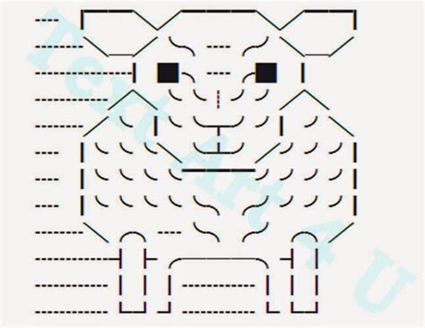 Sheep Unicode Text Art Copy And Paste Code Cool Ascii Text Art 4 U