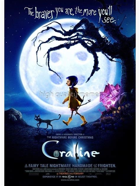 Coraline Poster By High Quality Memes Animated Movies Horror Movie