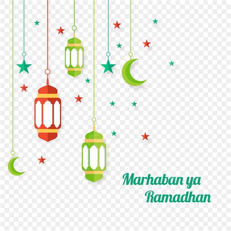 Gambar Lentera Ramadan Salam Kartu Marhaban Ya Ramadhan Png Lentera