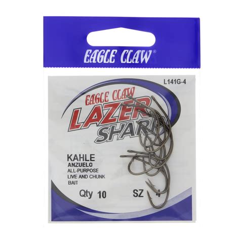 Eagle Claw Lazer Sharp Zip Lip Kahle Fishing Hooks Size Shop