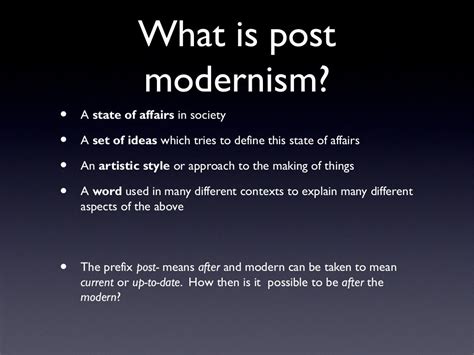 Postmodernism Lesson 2 Ppt
