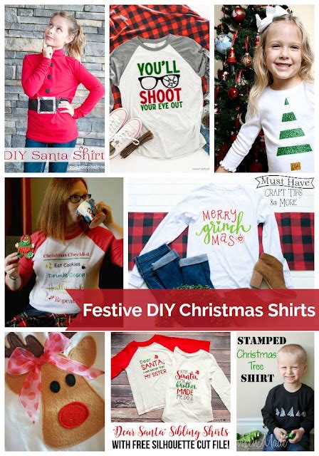 Diy Festive Christmas Shirts Mine For The Making