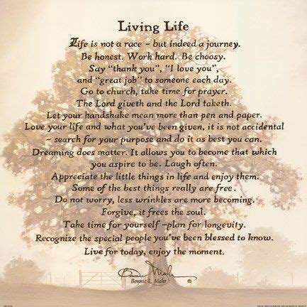 Recently, i've added inspirational paintings to my collection, to share and encourage all to live life to its fullest! Living Life - Tree Silhouette by Bonnie Mohr | Life poster, Live life, Life quotes to live by