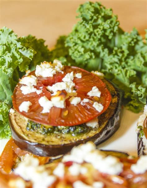 Grilled Eggplant With Tomato And Feta