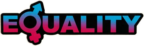 Gender Equality Small Bumper Sticker Decal Peace Resource Project