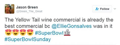Social Media In Love With Super Bowl Model Ellie Gonsalves Daily Mail Online