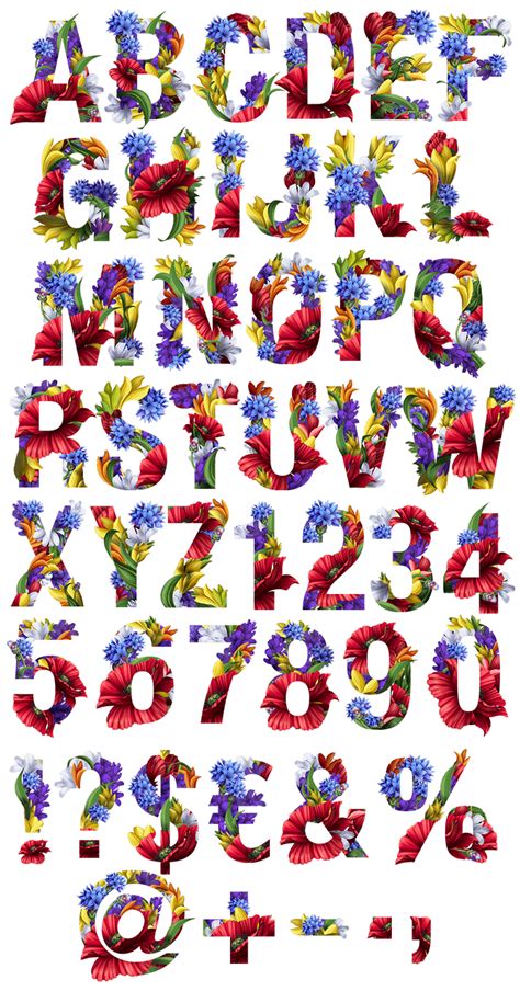 Flowers Font Opentype Typeface