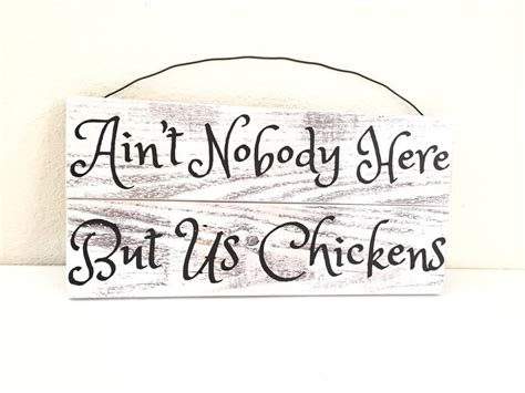 Backyard Chickens Aint Nobody Here But Us Chickens Etsy
