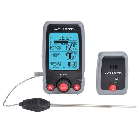 Acurite Digital Meat Thermometer And Timer With Pager 00278a2 The
