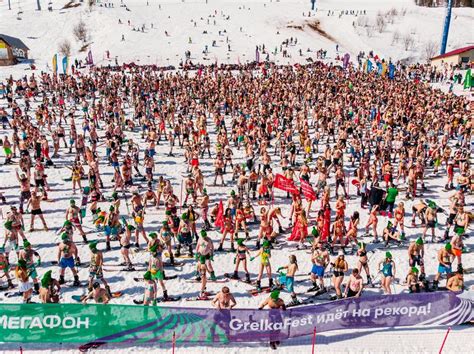Sheregesh Kemerovo Region Russia April 13 2019 Grelka Fest Ski