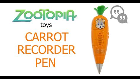Disneys Zootopia Toy Carrot Recorder Pen That Judy Hopps Uses In The