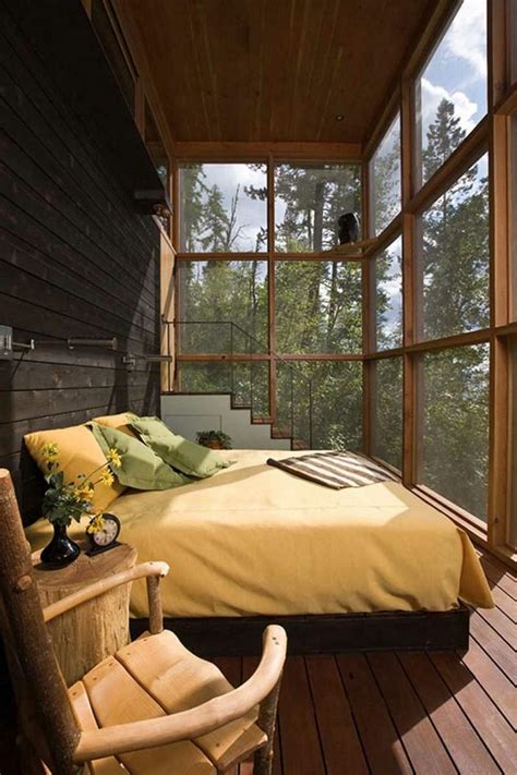 Partition a room without shrinking its spaces? 15 Outstanding Bedrooms With Glass Walls - Rilane
