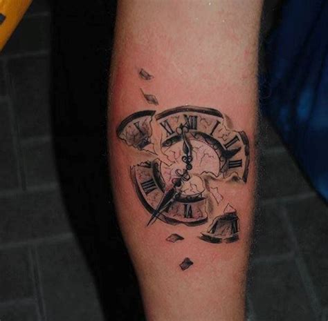 Broken Clock Tattoo Clock Tattoo Design Broken Tattoo