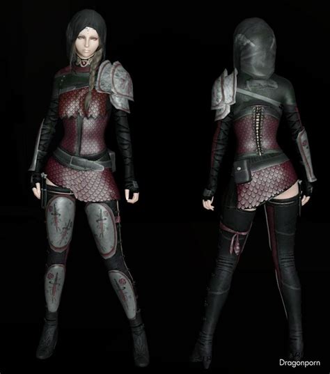 Kameleon Armor DRAGONPORN 女性用の鎧 スカイリム スカイ